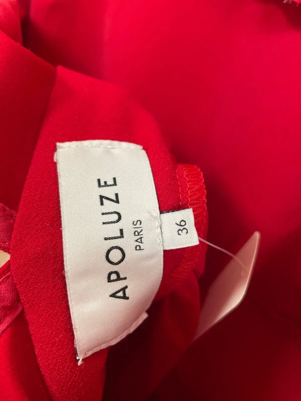 Apoluze - Robe volants rouge T.36