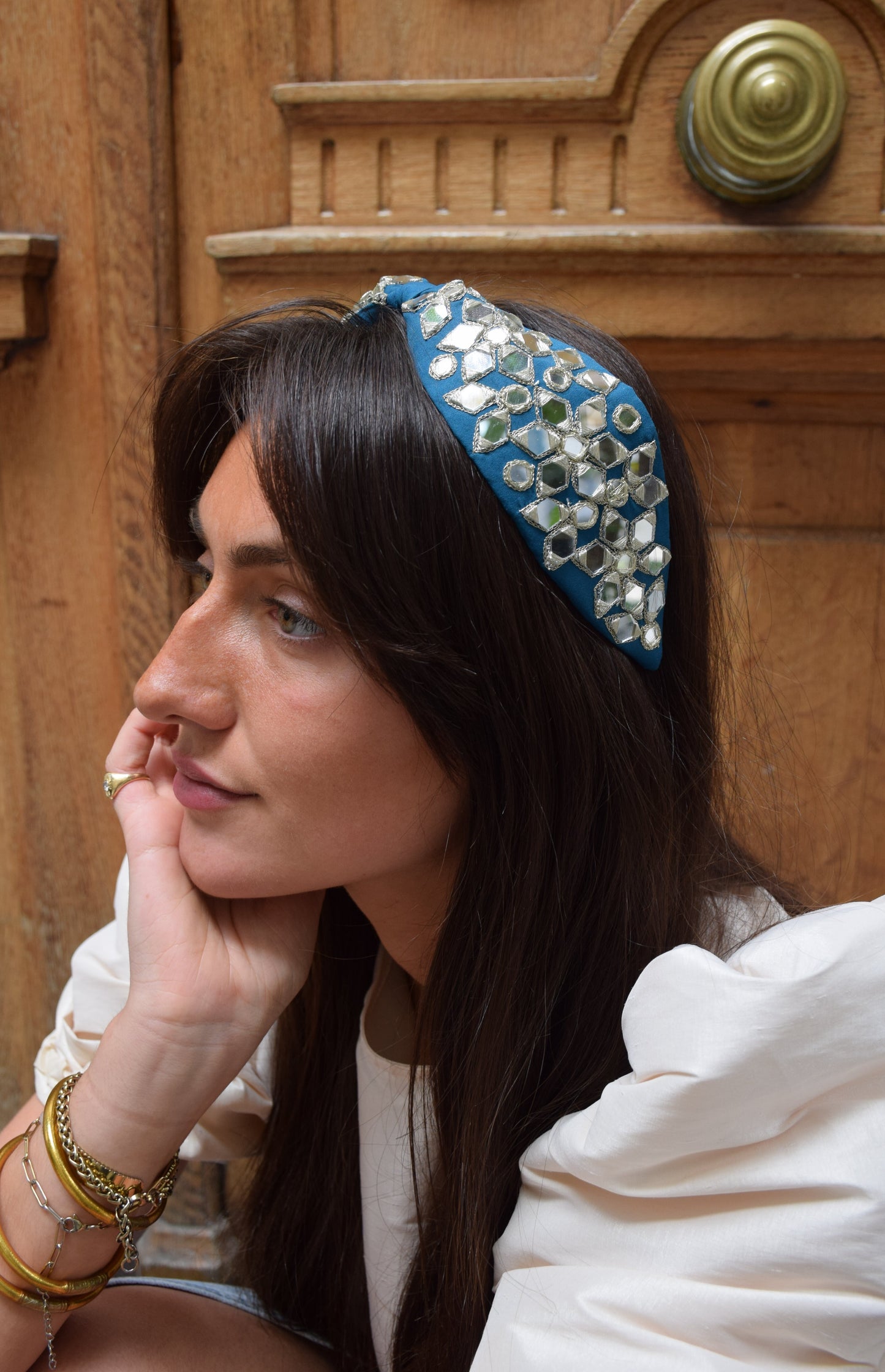 Acus - Bandeau bleu miroir