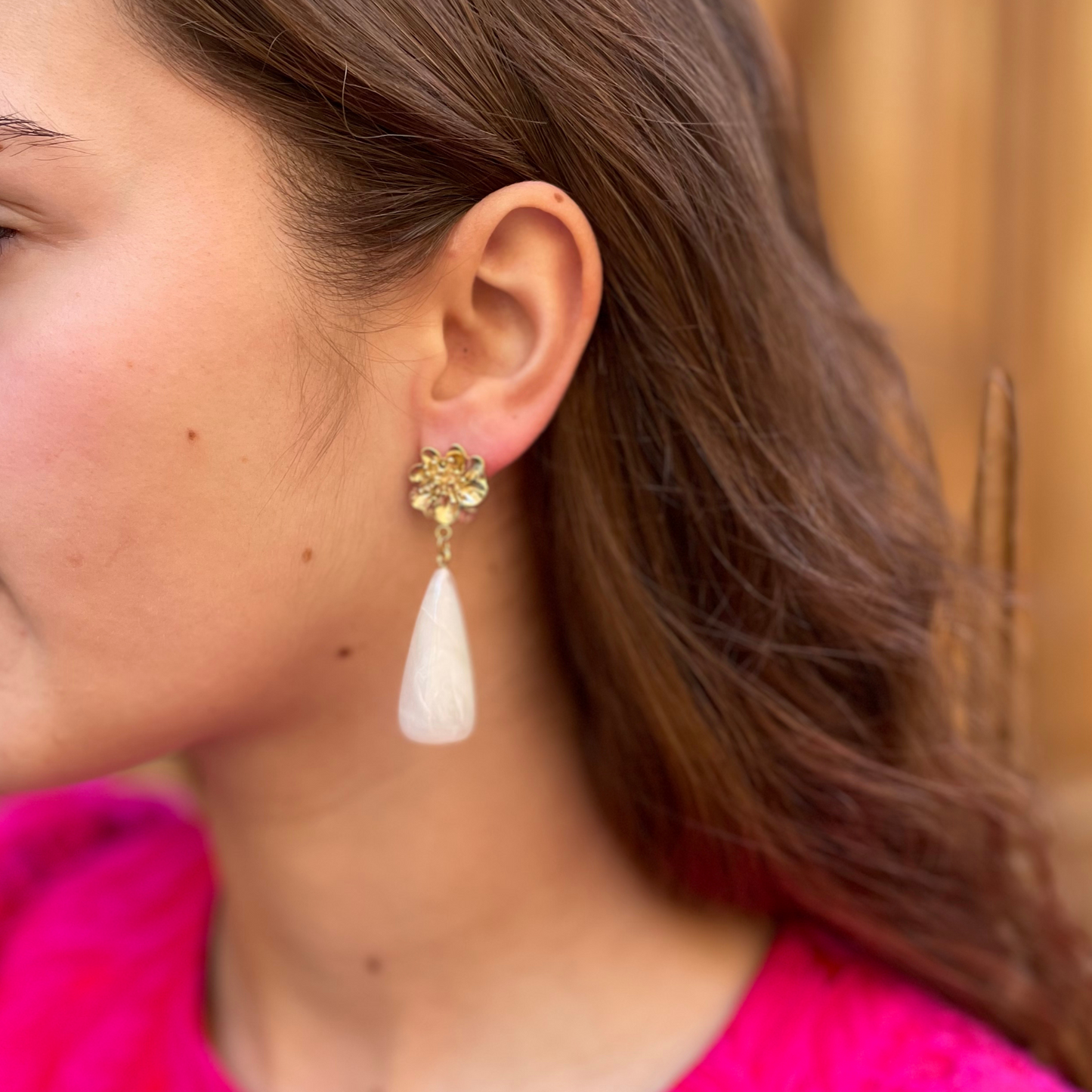 Atelier Elera - Boucles Jasmine Blanc