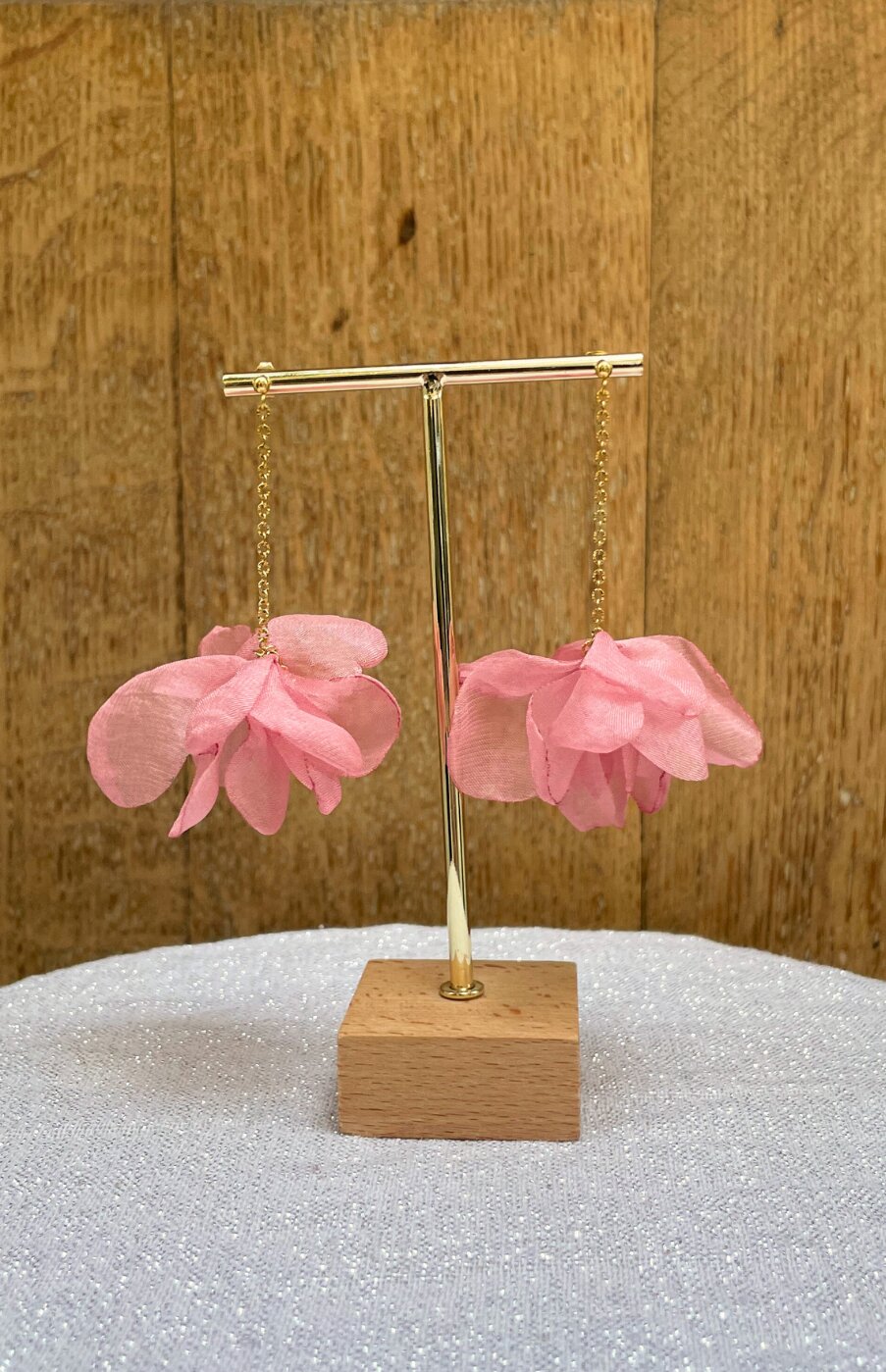 Atelier Elera - Boucles Cynthia Vieux Rose