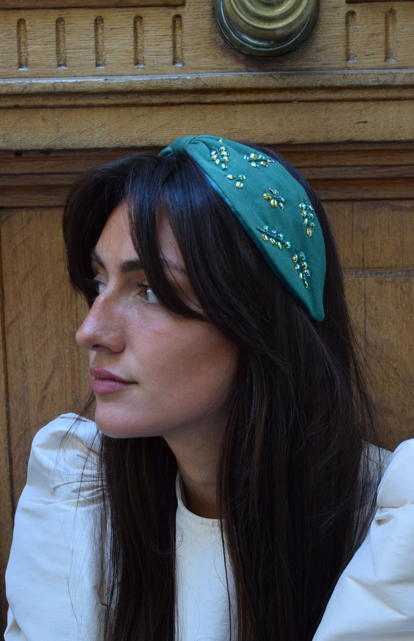 Coosy - Bandeau vert perles