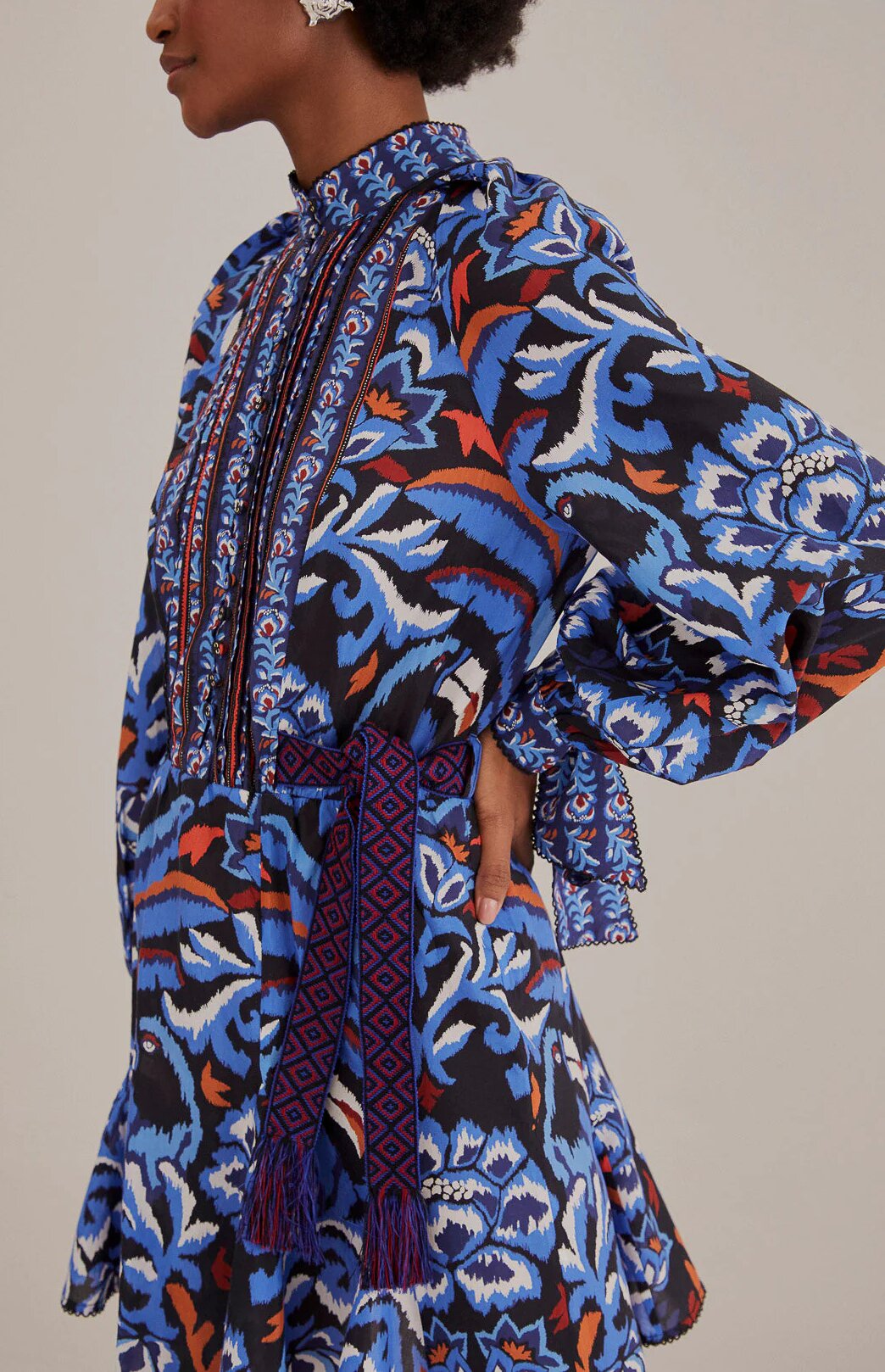 Farm Rio - Robe Black Toucans Scarf