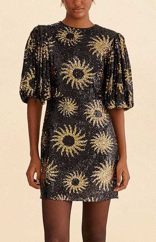 farm rio sunny mood sequin midi-dress Farm Rio