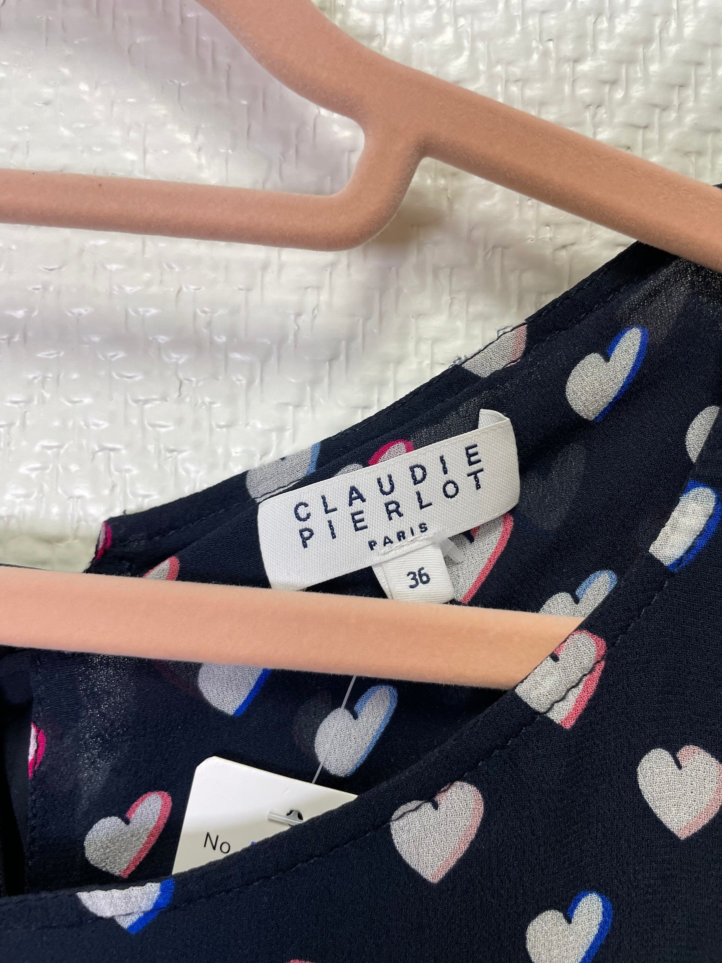 Claudie Pierlot - Robe Rifii coeurs T.36