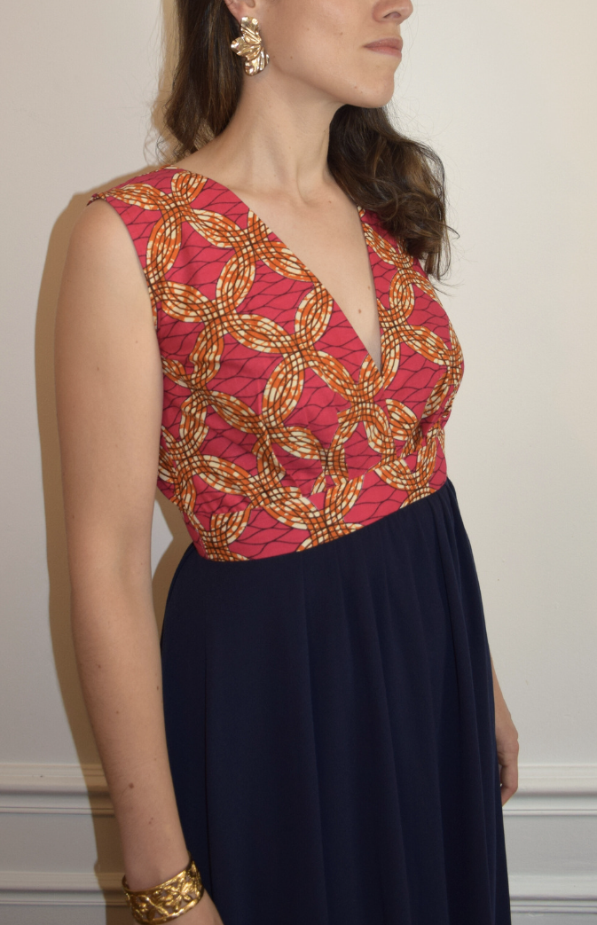 Magazelles - Robe longue bleu marine