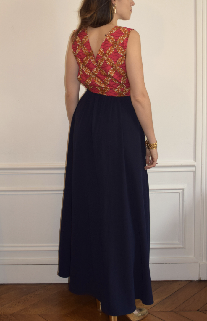 Magazelles - Robe longue bleu marine