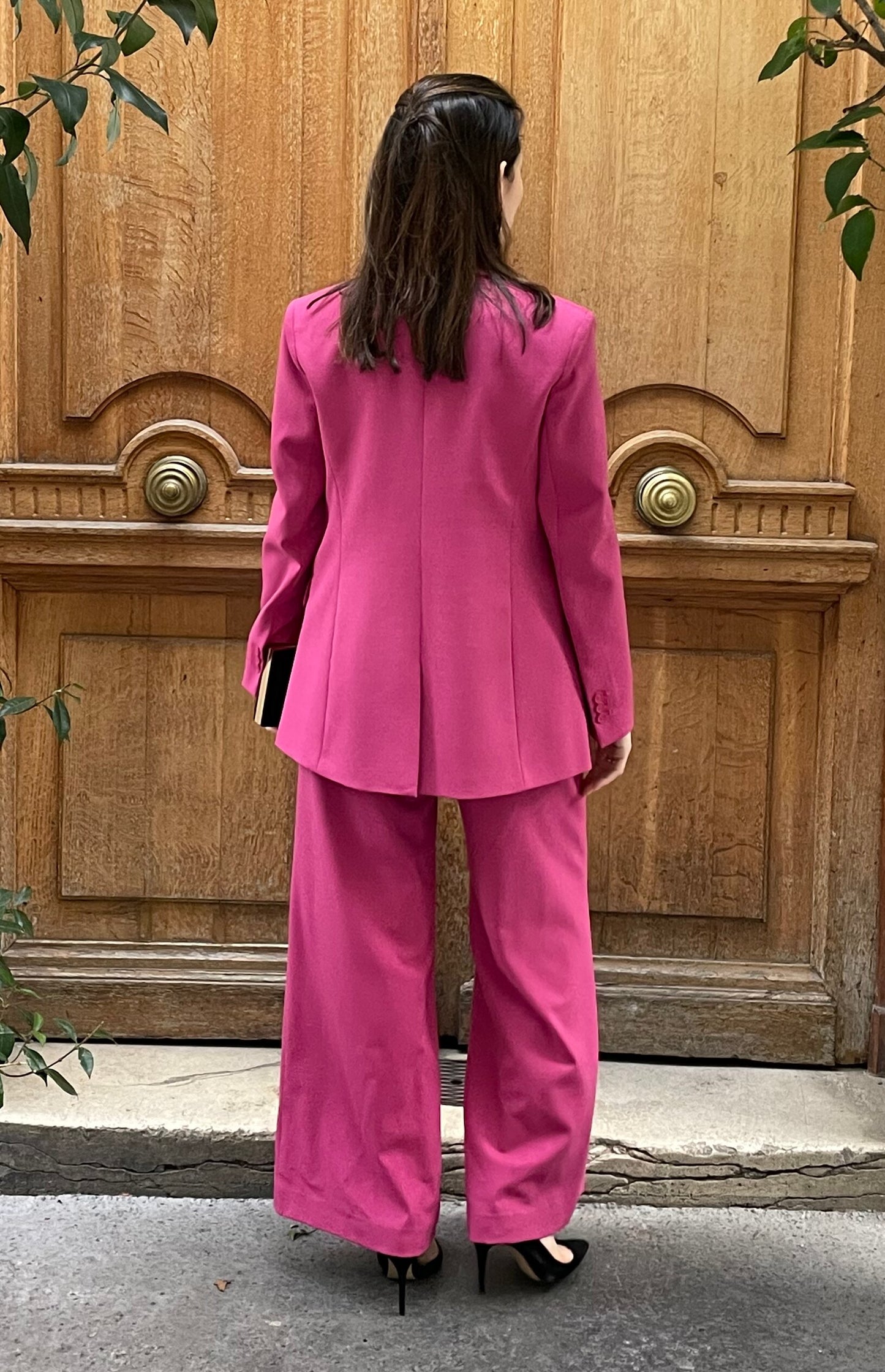 Maje - Tailleur rose