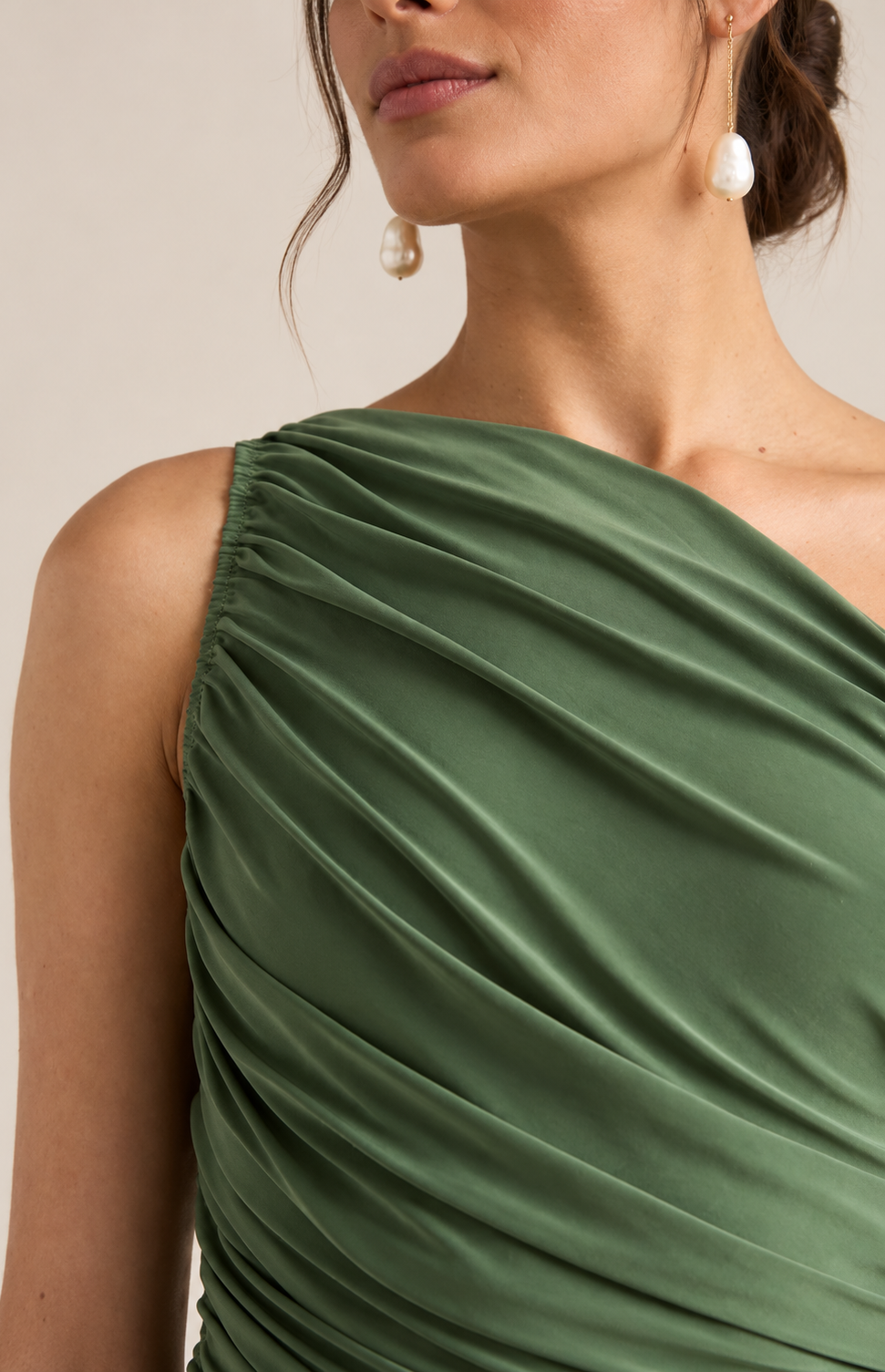 Robe Diana vert olive