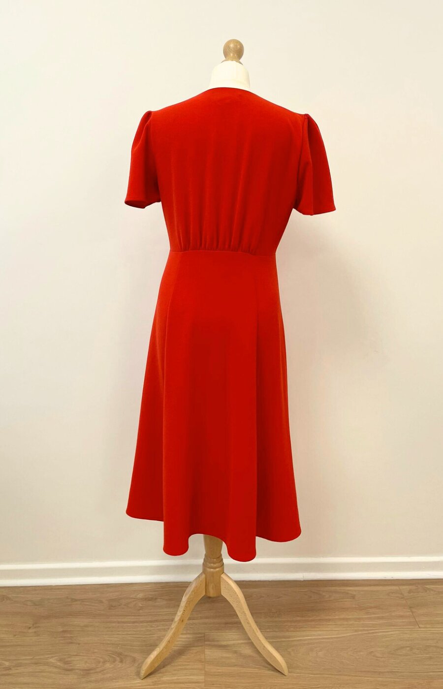 Sezane - Robe Ophelia rouge corail
