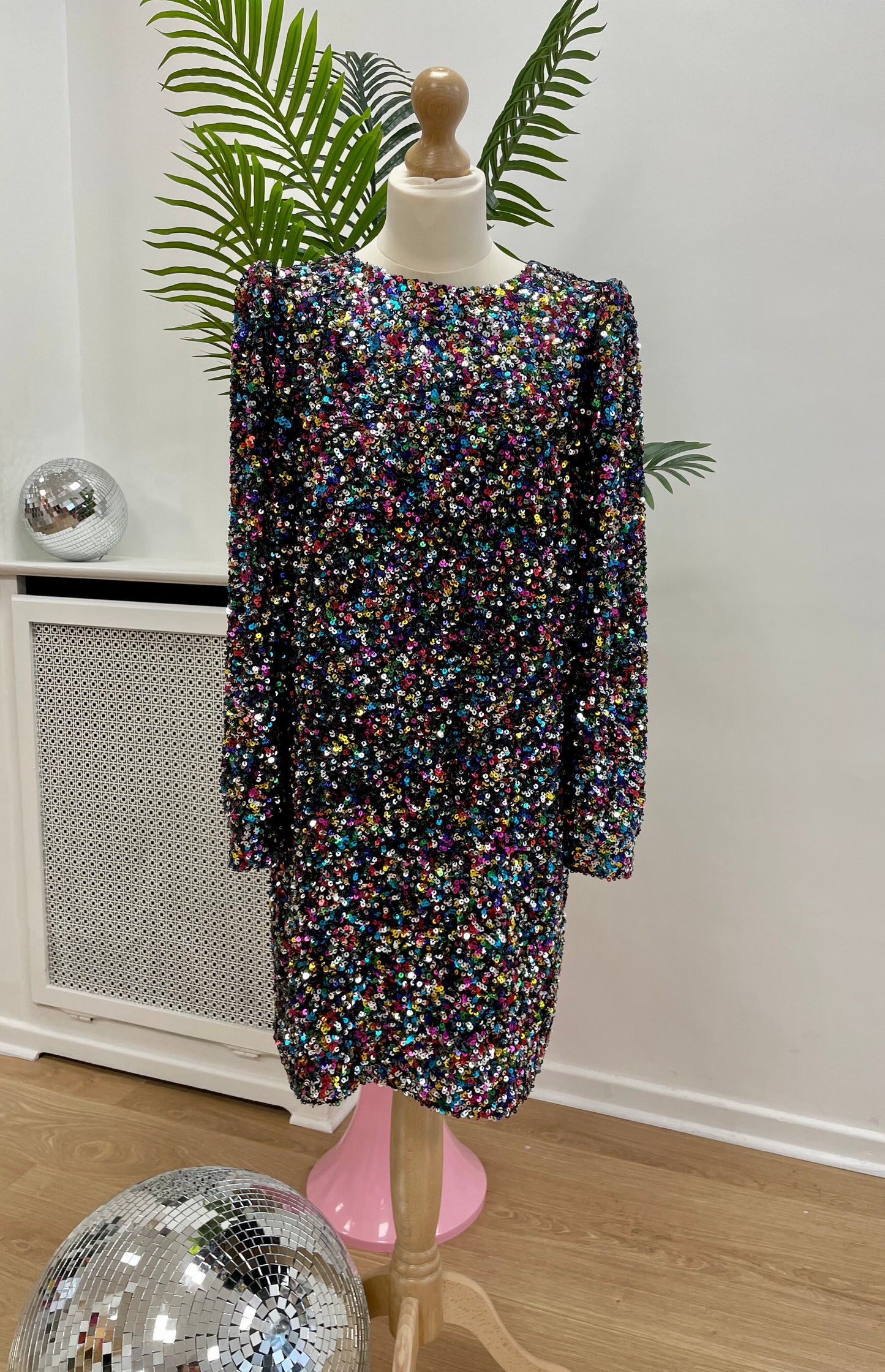 Maison Guillemette - Robe Mini Multicolore Sequins Pipa