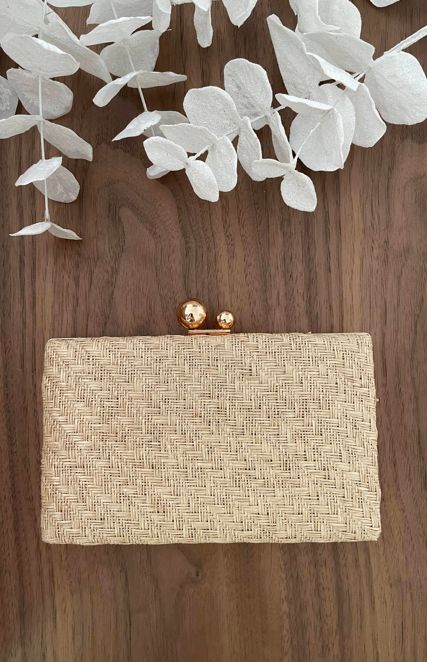 Pochette rectangulaire paille