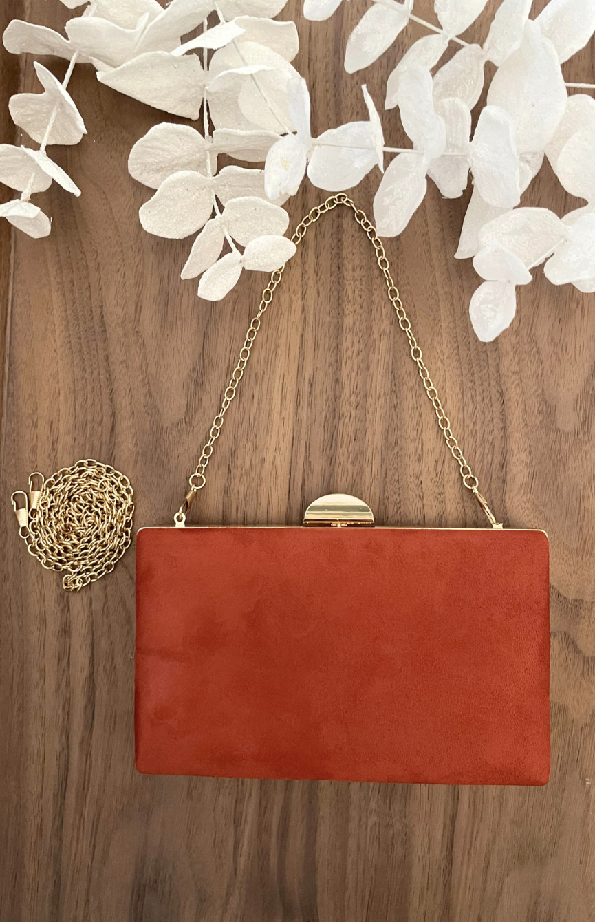 Pochette rectangulaire rouille