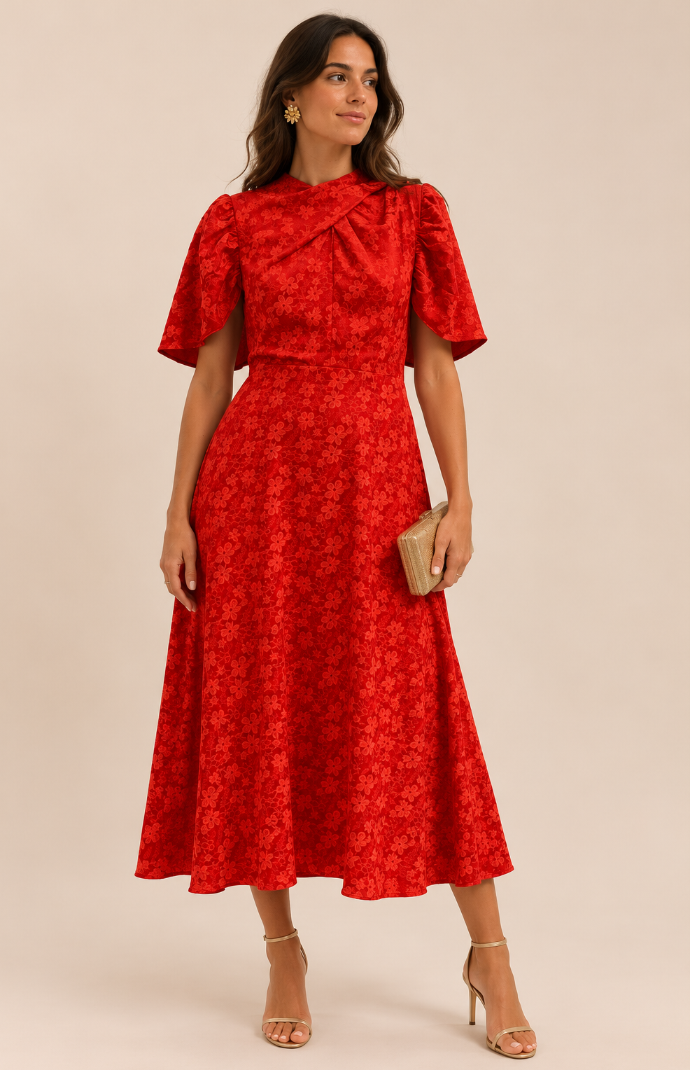 Robe Maeve satin à fleurs