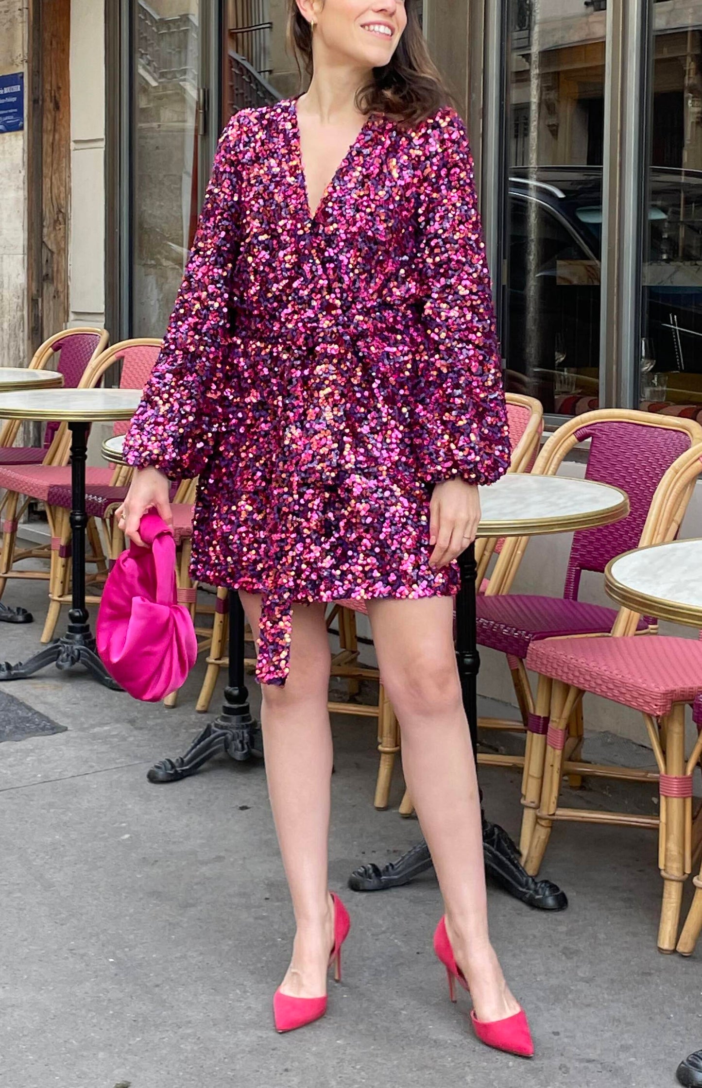 Sezane - Robe Adelina sequins