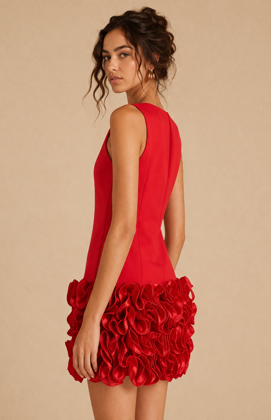 River Island - Robe Rosette rouge