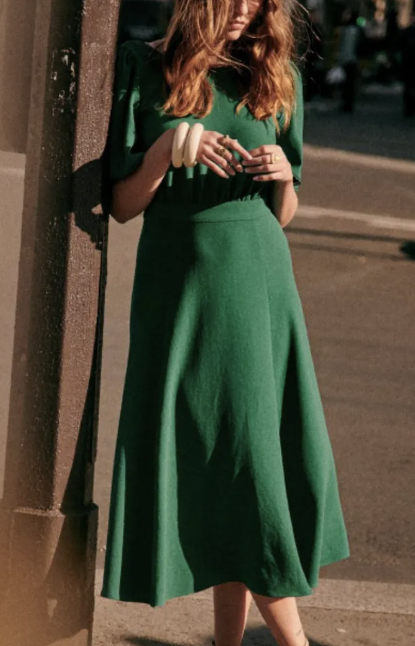 Sezane - Robe Lady verte