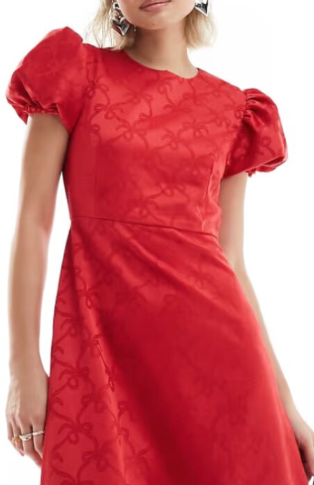 Sister Jane - Robe longue rouge volants