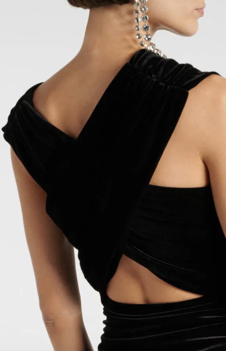 Robe velours noire