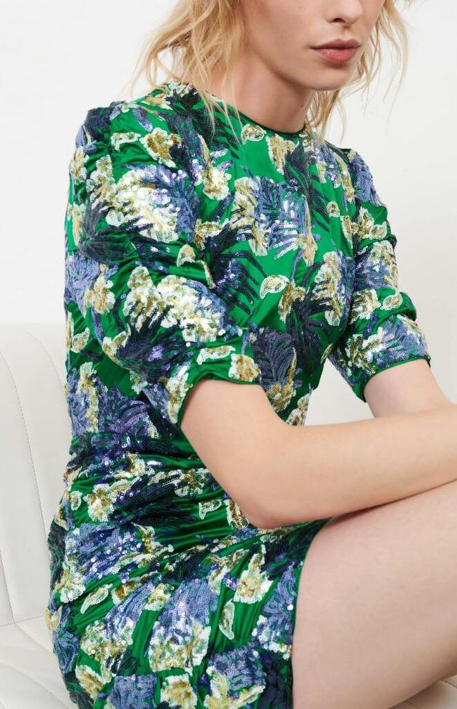 Maje - Robe brodée sequins