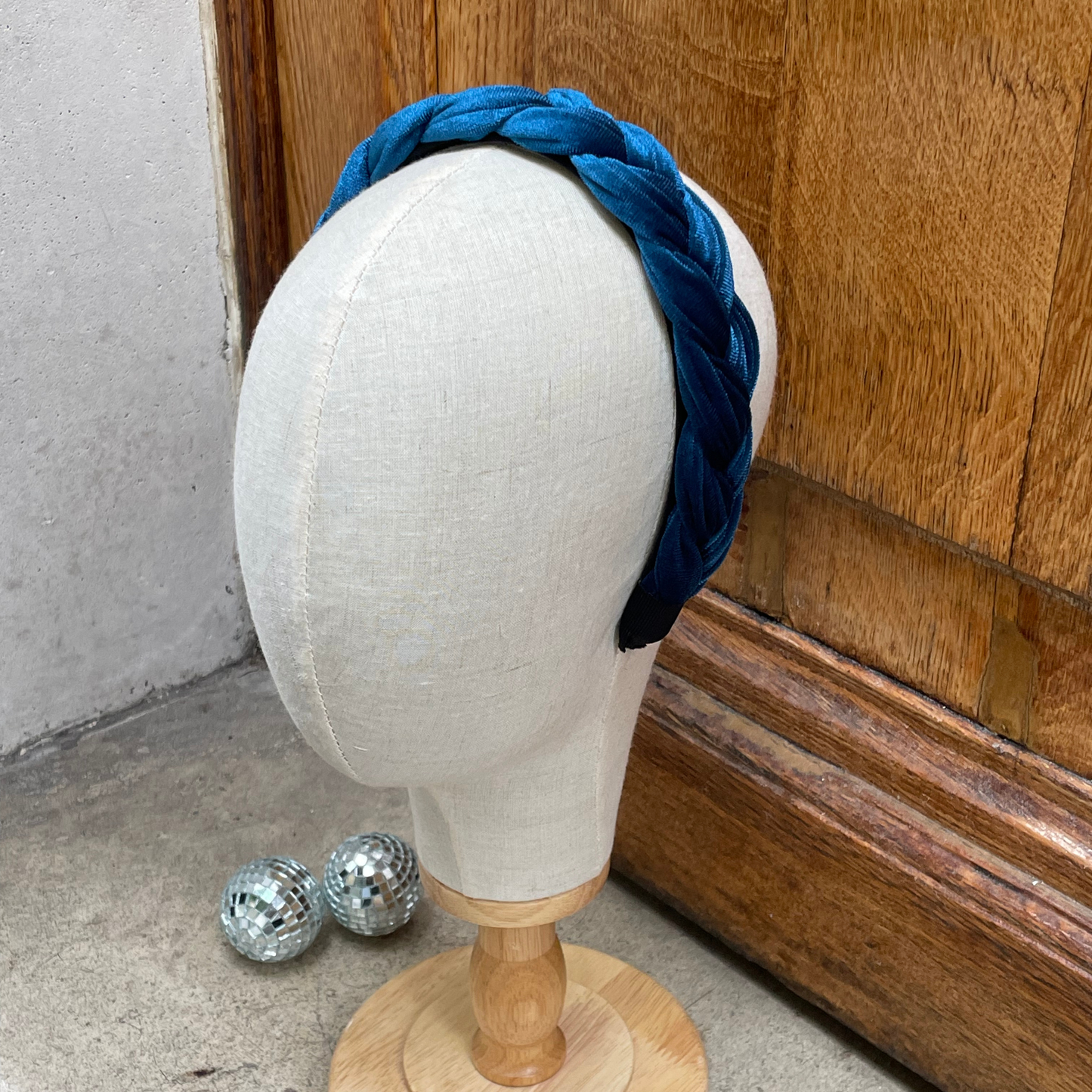 Maison Tiaré - Serre-tête velours bleu nuit