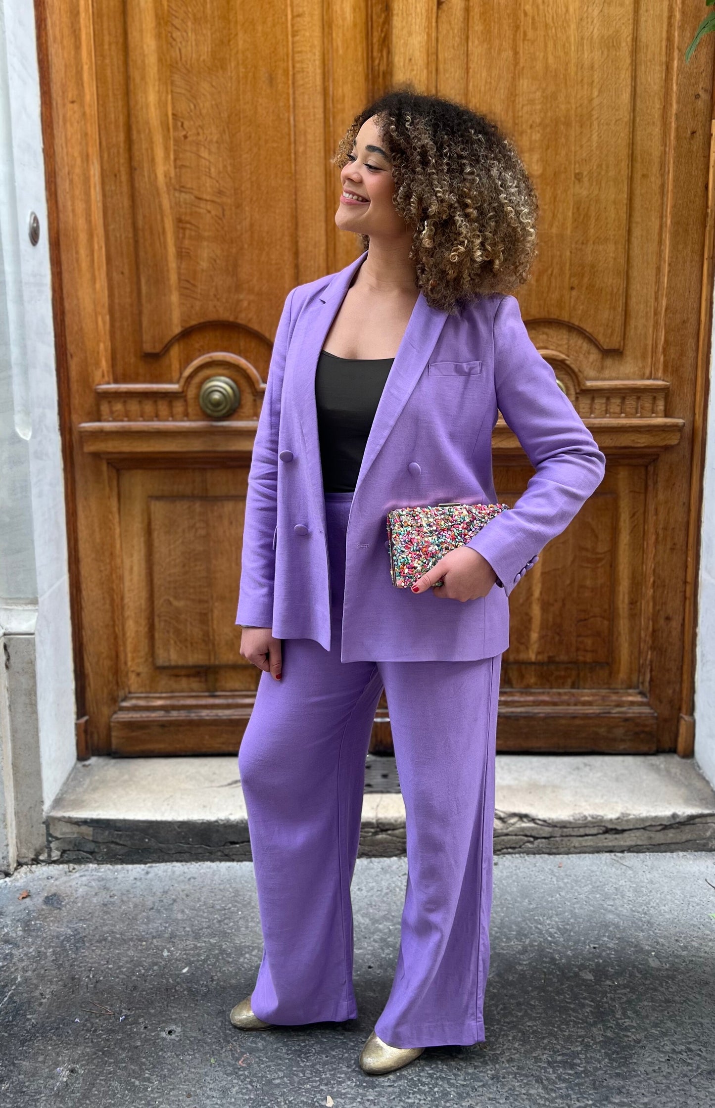 Sezane - Tailleur lavande