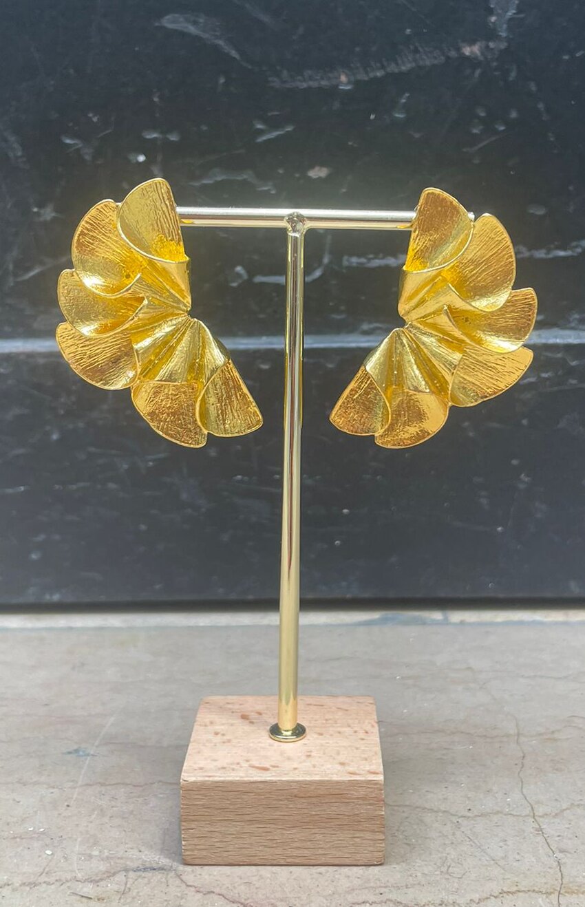 Stella & Suzie - Boucles d'oreilles géométriques dorées