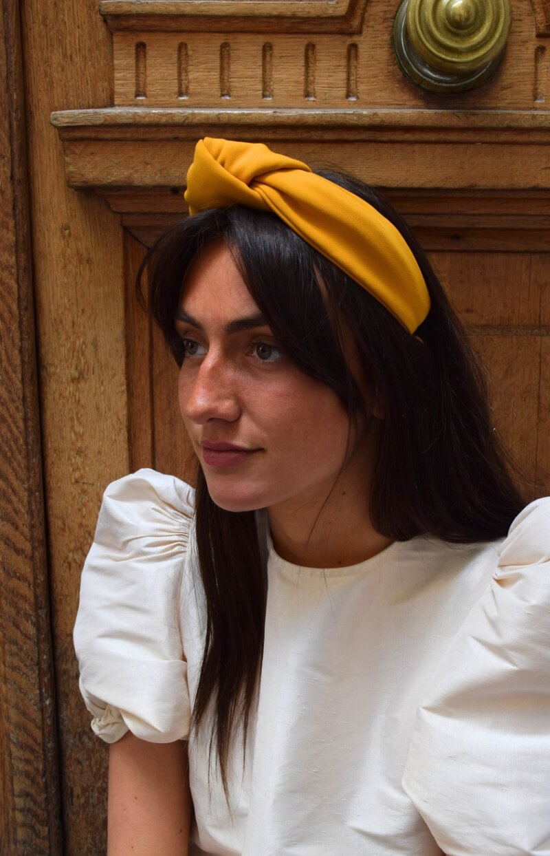 Violeta Vergara - Diadème moutarde