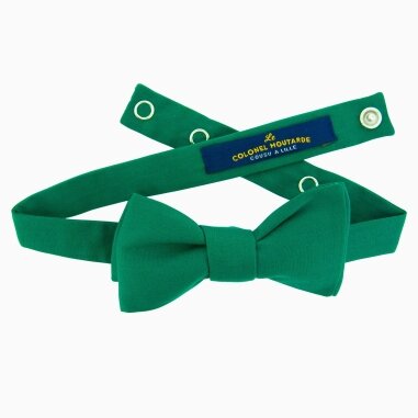 Le Colonel - Noeud papillon coton vert sapin