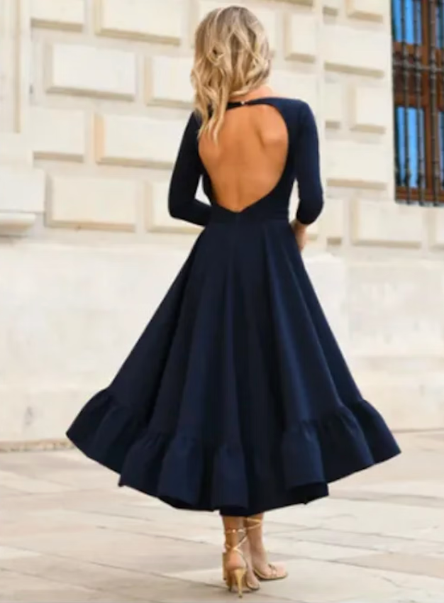 Miphai - Robe Paris bleu marine