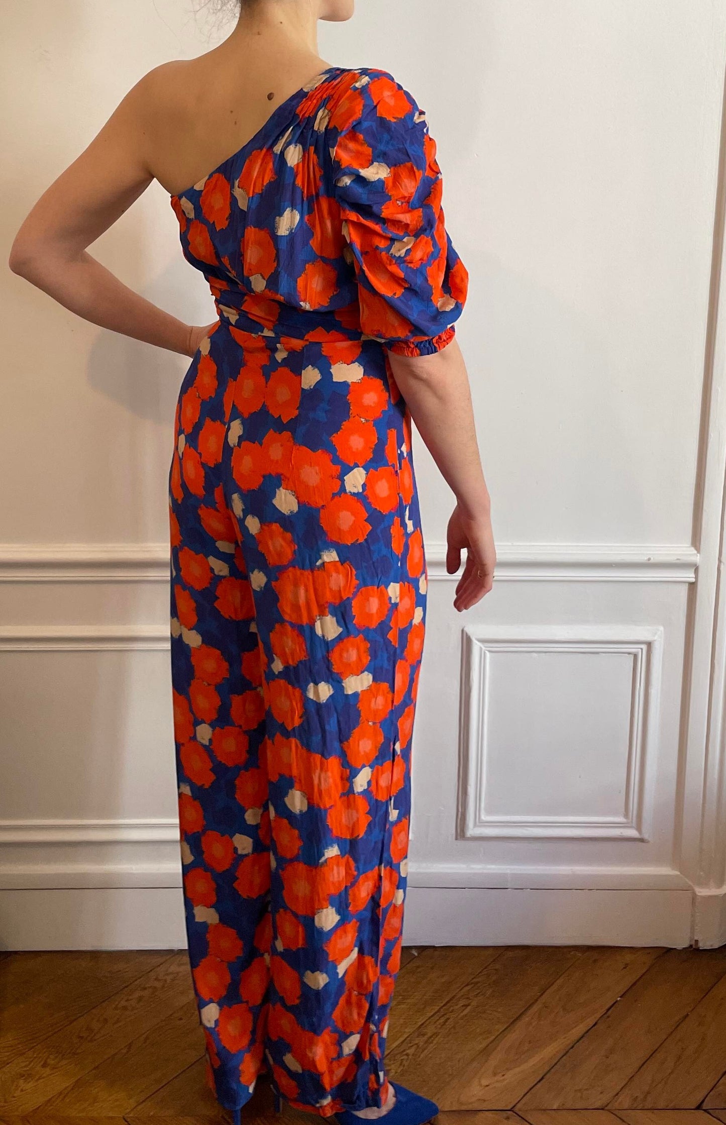 Opullence - Combinaison fleurie bleue