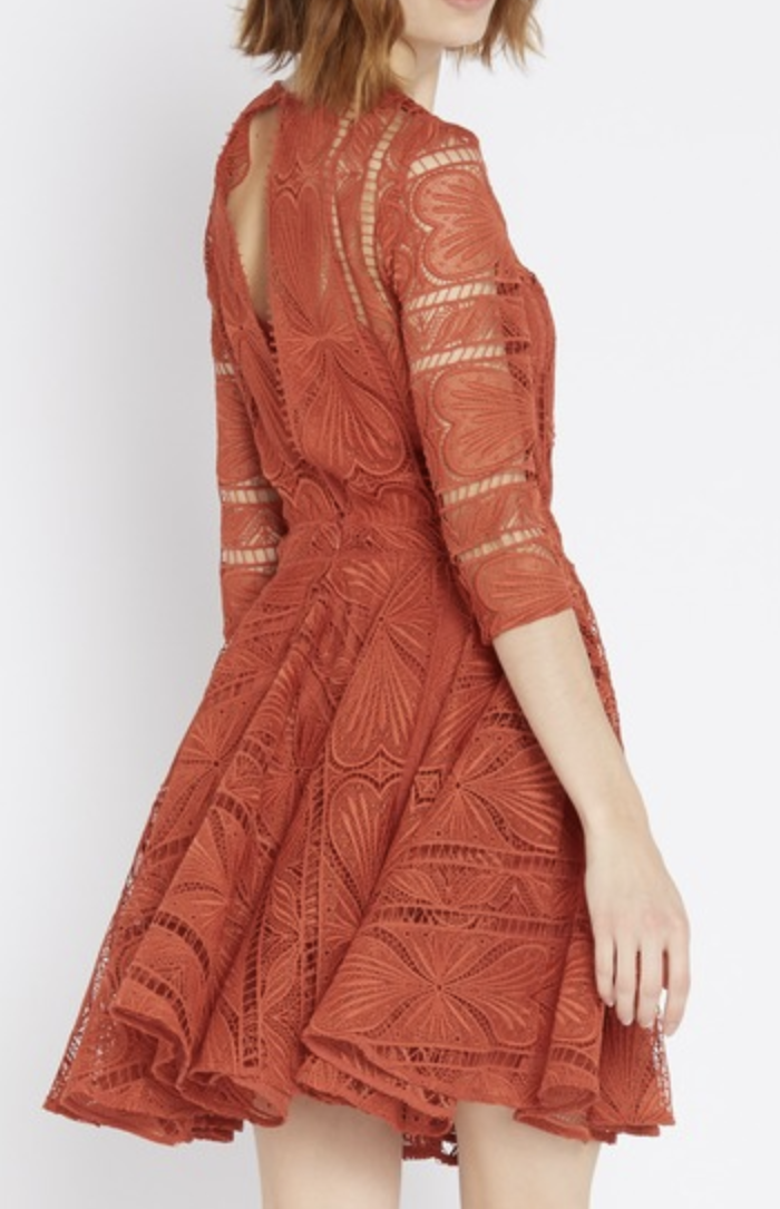 Robe discount maje dentelle