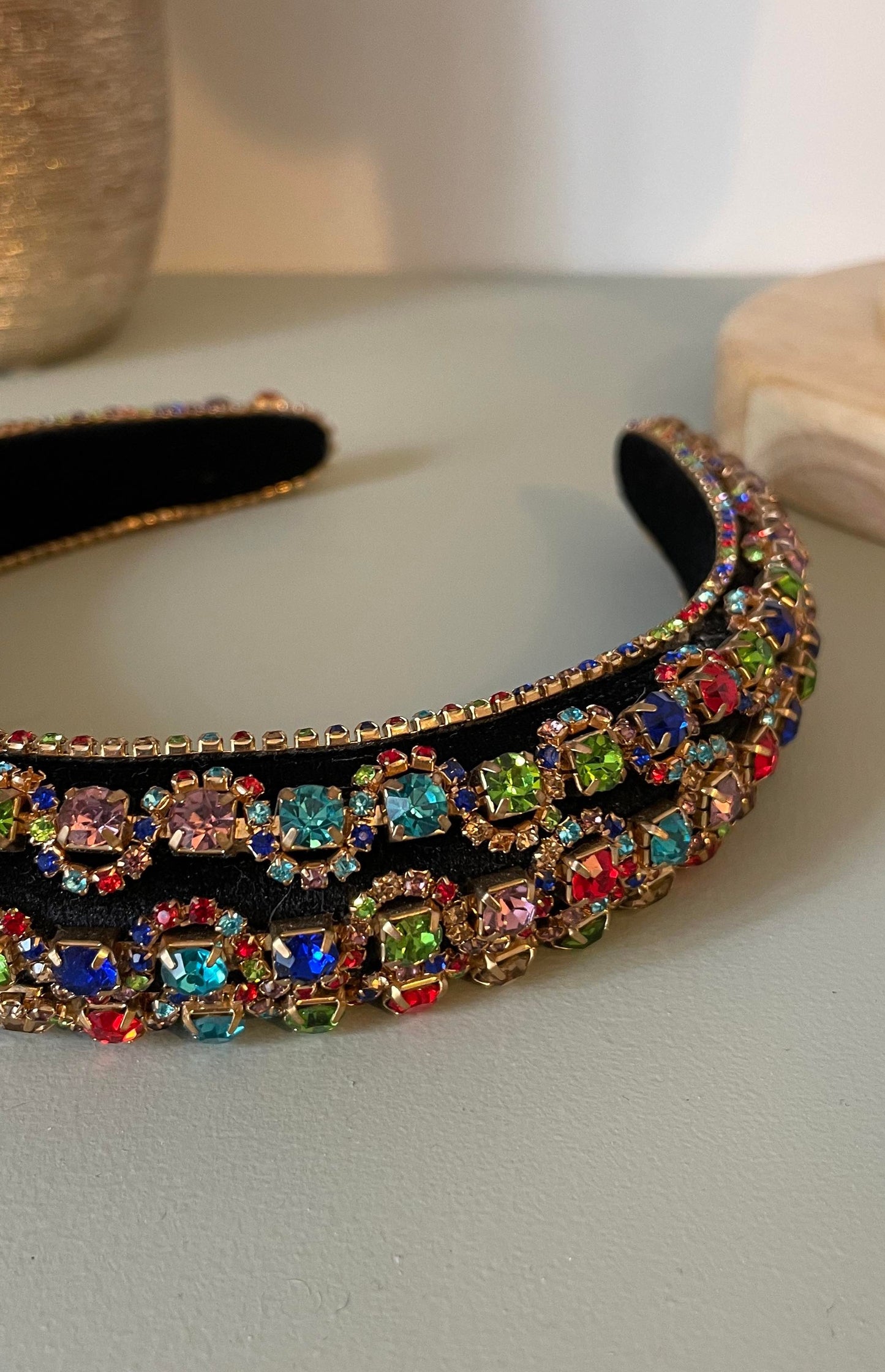 Serre-tête pierres multicolores