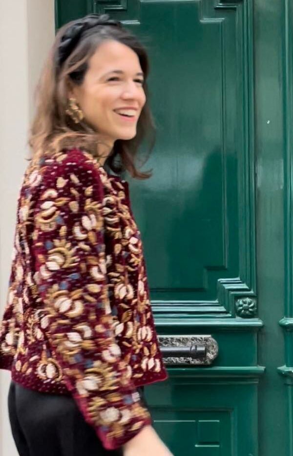 Sezane - Veste Anita sequins bordeaux