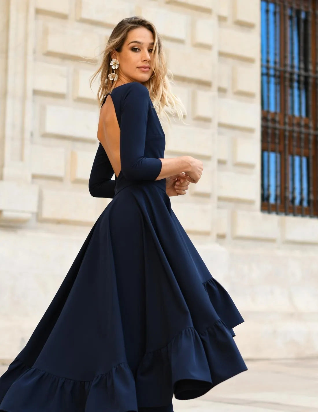Miphai - Robe Paris bleu marine