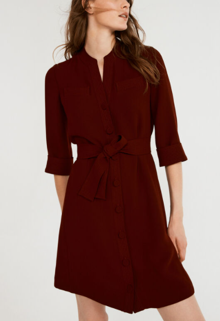 Claudie Pierlot - Robe bordeaux T.40