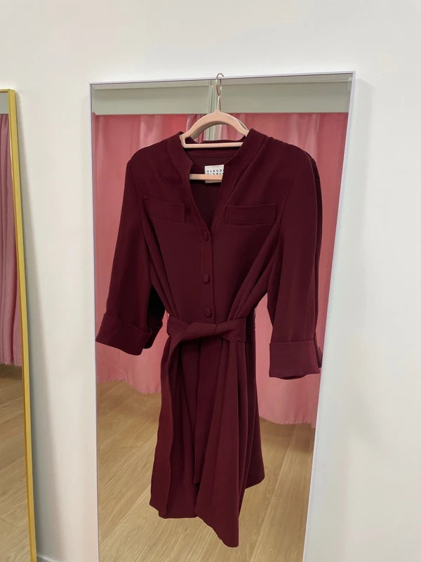 Claudie Pierlot - Robe bordeaux T.40