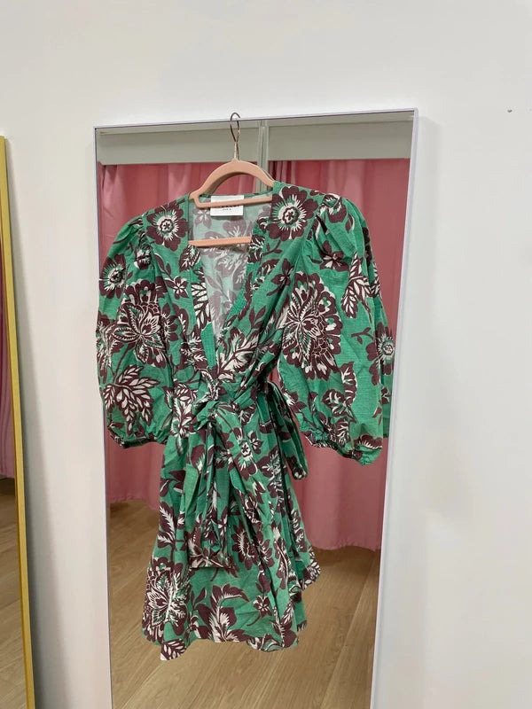 Claudie Pierlot - Robe portefeuille motifs T.38