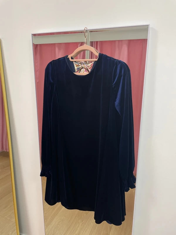 An&Be - Robe velours bleu T.XL