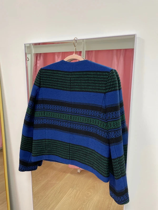 Maje - Veste bleue verte T.36