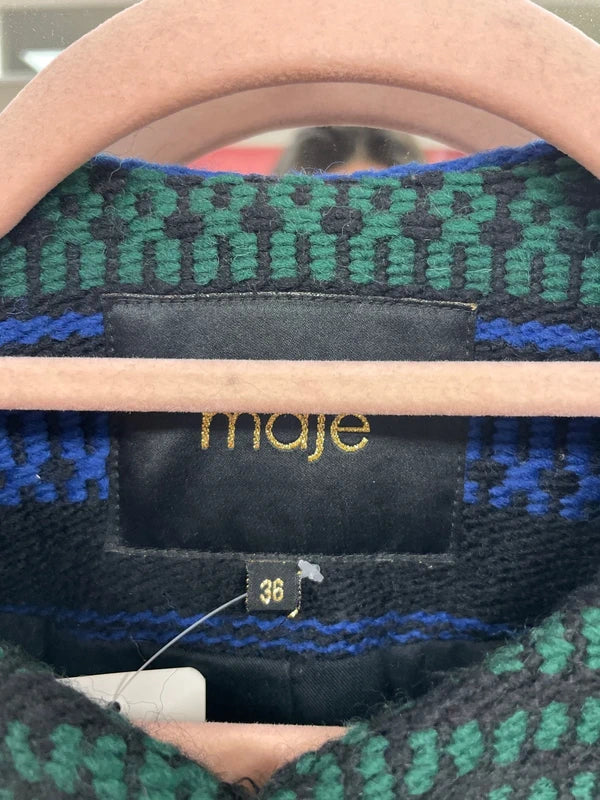 Maje - Veste bleue verte T.36
