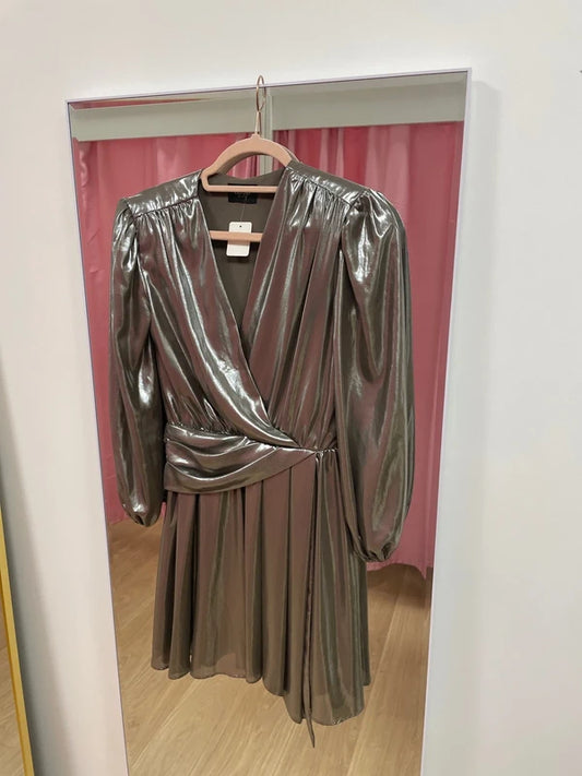 Liu Jo - Robe argentée lamée T.38