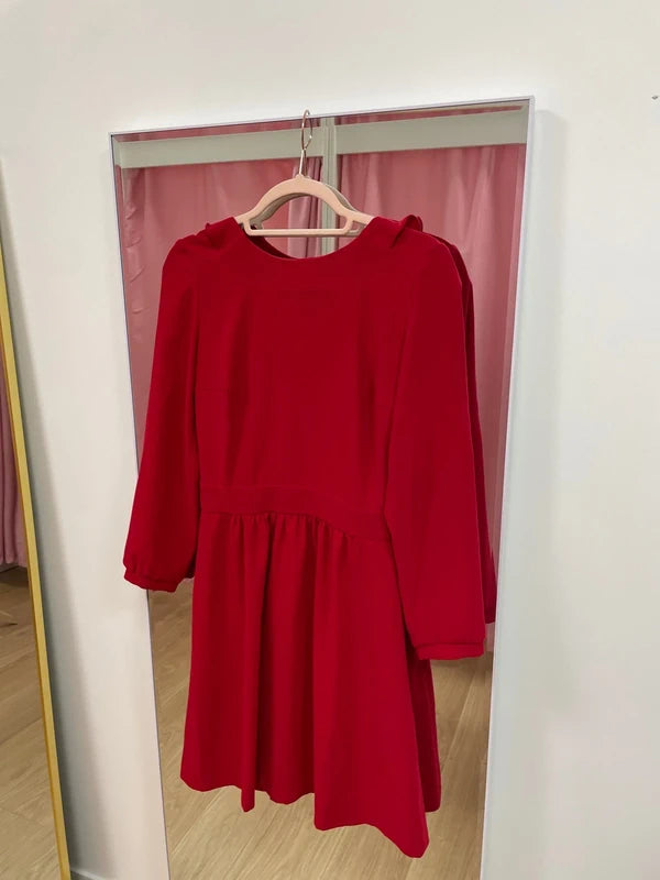 Apoluze - Robe volants rouge T.36