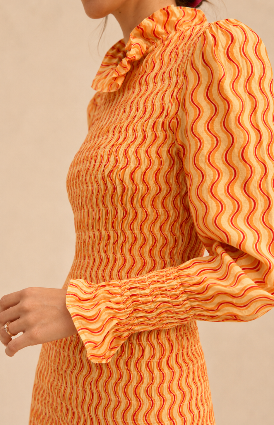 Robe Aleria orange waves
