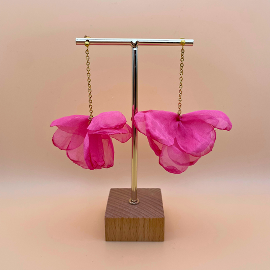 Atelier Elera - Boucles Cynthia Rose fuchsia