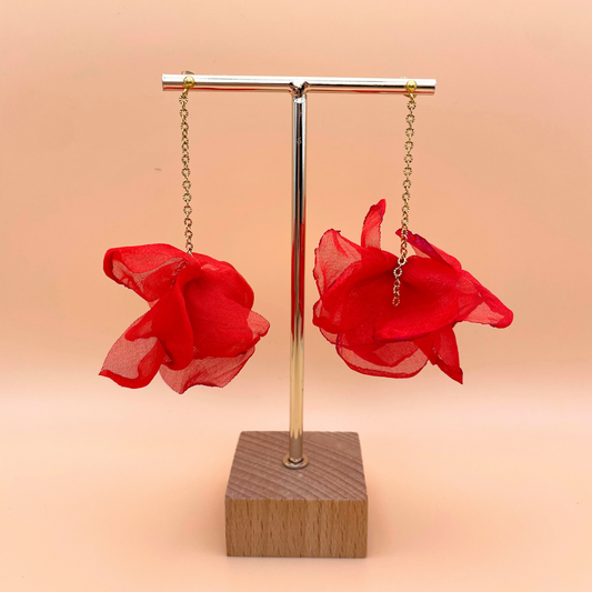 Atelier Elera - Boucles Cynthia Rouge