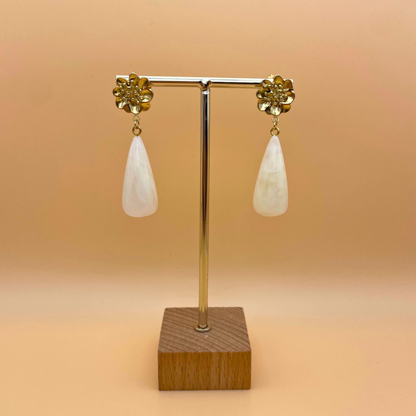 Atelier Elera - Boucles Jasmine Blanc