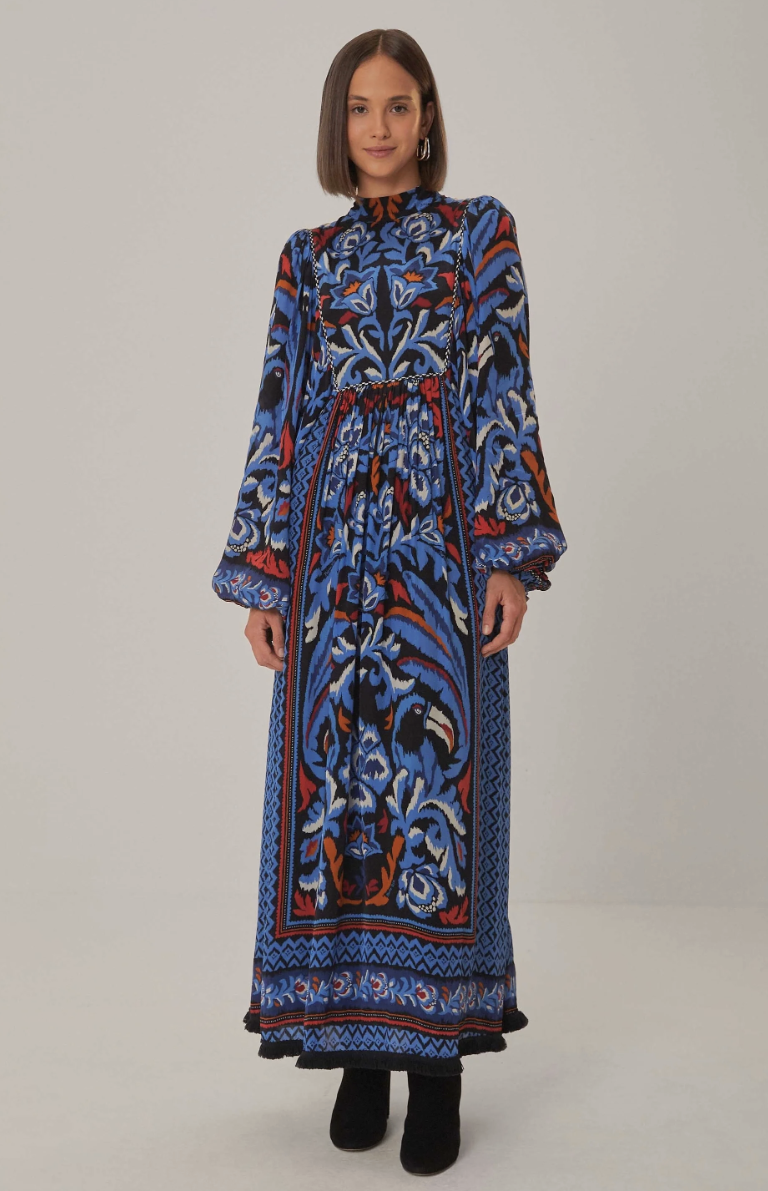 Maxi robe Black Toucans