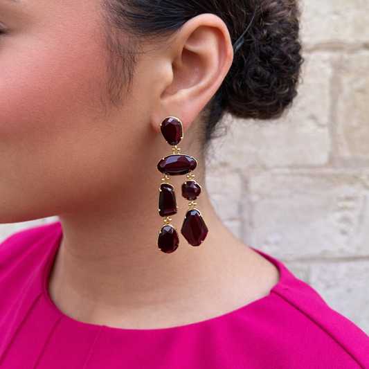 Atelier Elera - Boucles d'oreilles Carolina marron