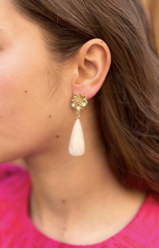 Atelier Elera - Boucles Jasmine Blanc