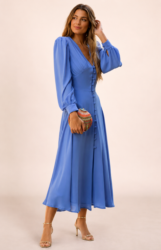 Cardie Moda - Robe bleu midi